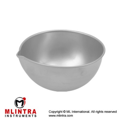 Round Dish 150 ccm Stainless Steel, Size Ø 110 x 28 mm Round Dish 150 ccm Stainless Steel, Size Ø 110 x 28 mm
